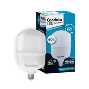 LAMPARA LED ALTA POTENCIA FRIA 40W 220V E27-CANDELA