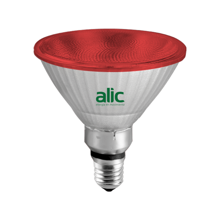 PAR0132-LAMPARA LED PAR 38 ROJO 5W 220V E27 72LED-ALIC